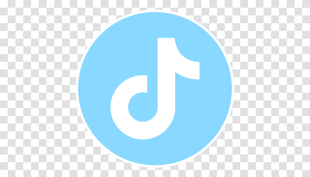 Tiktok Logo Free Icon Of Social Circles Vertical, Symbol, Trademark, Text, Word Transparent Png