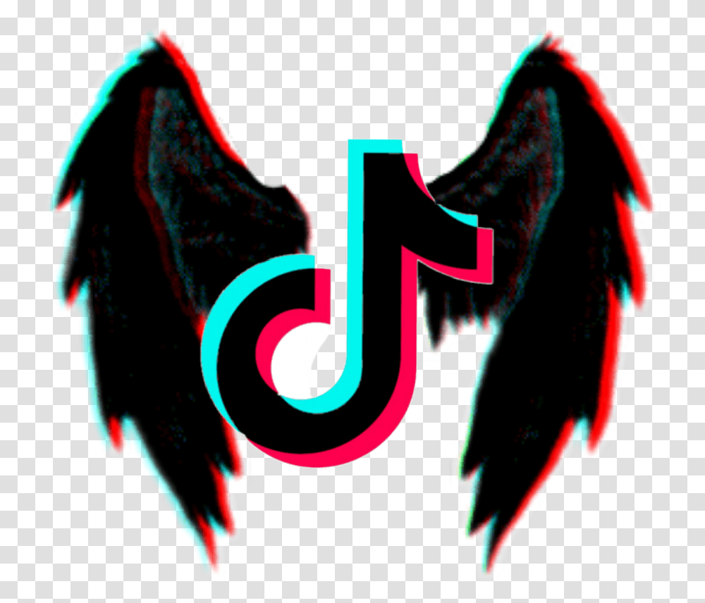 Tiktok Neon Devil Wings, Person Transparent Png