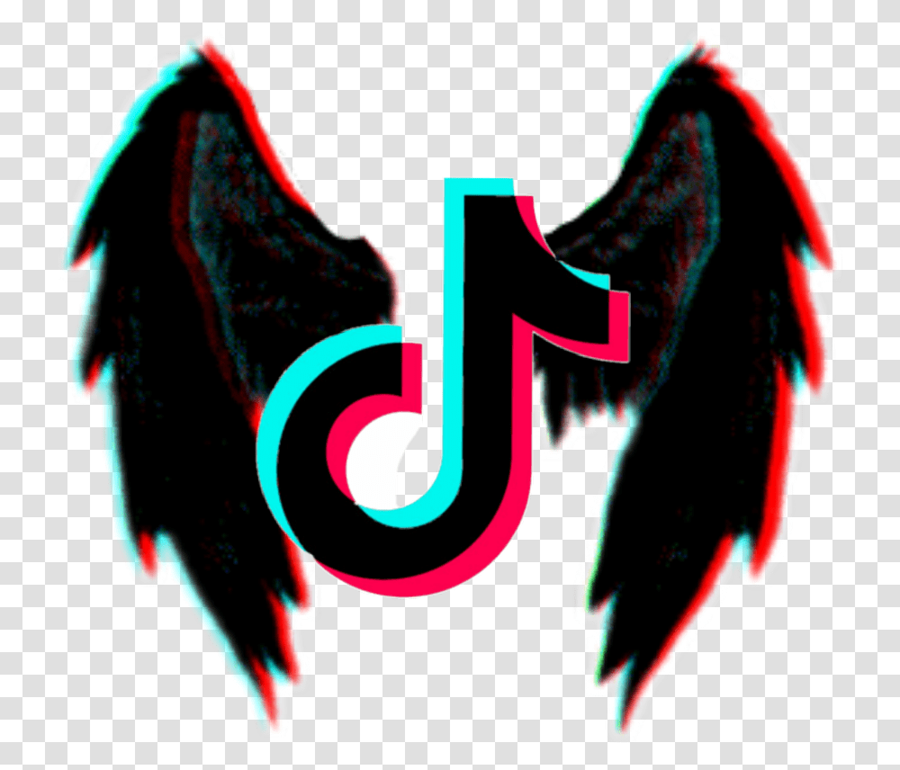 Tiktok Neon Devil Wings Person Transparent Png Pngset Com