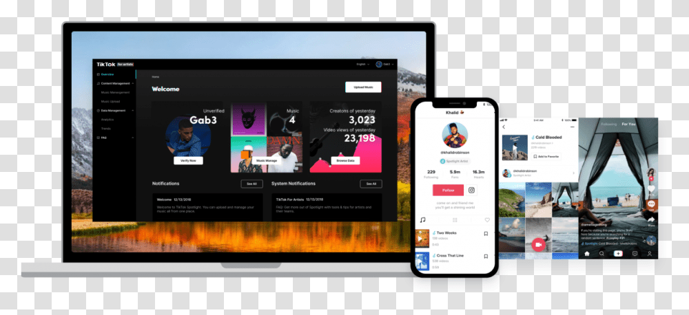 Tiktok Unveils Artist Focused App For Uploading Music And Iphone, Mobile Phone, Electronics, Cell Phone, Computer Transparent Png