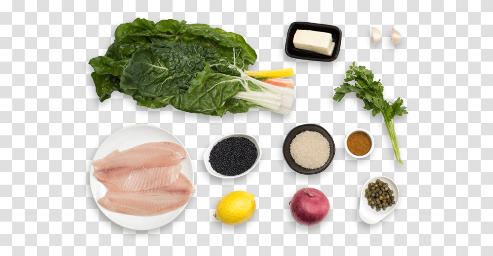 Tilapia Meunire With Moroccan Spiced Lentils Amp Rainbow Fish Slice, Plant, Food, Vegetable, Produce Transparent Png