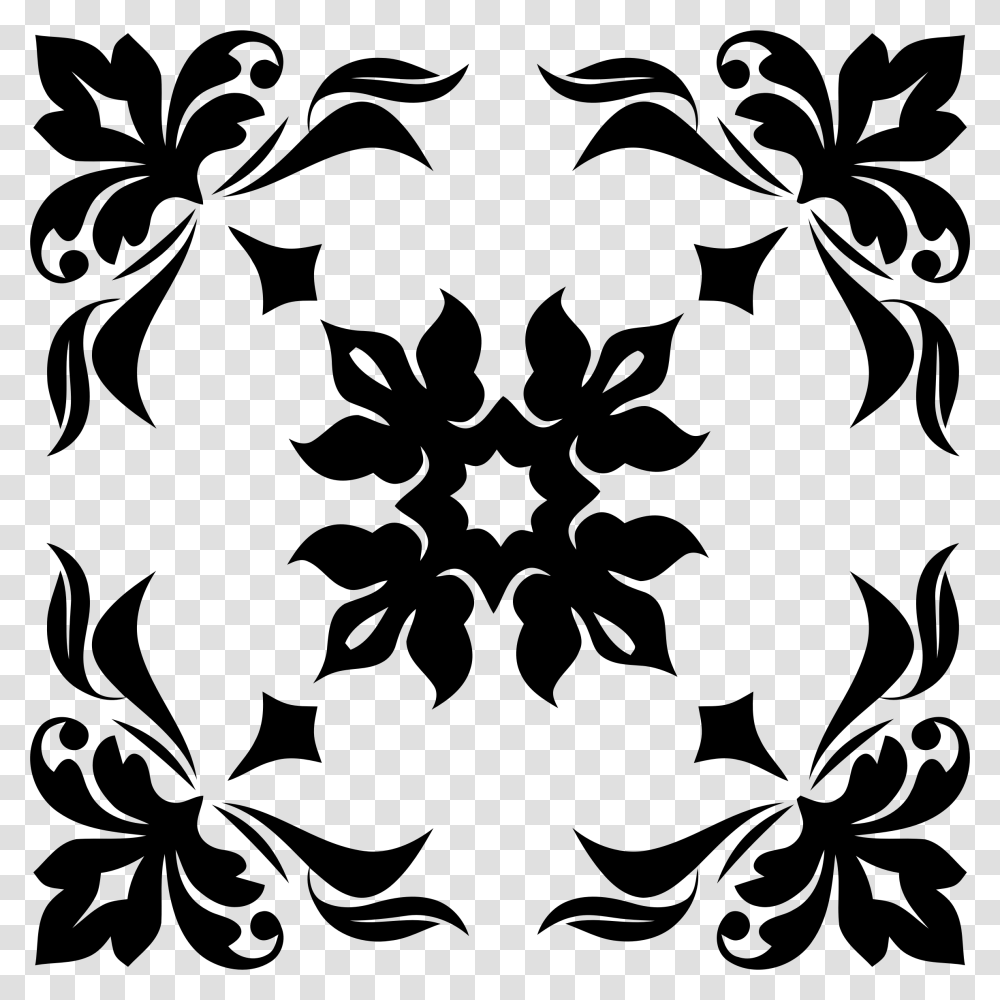 Tile Vector Floral Ornamental Frame, Gray, World Of Warcraft Transparent Png