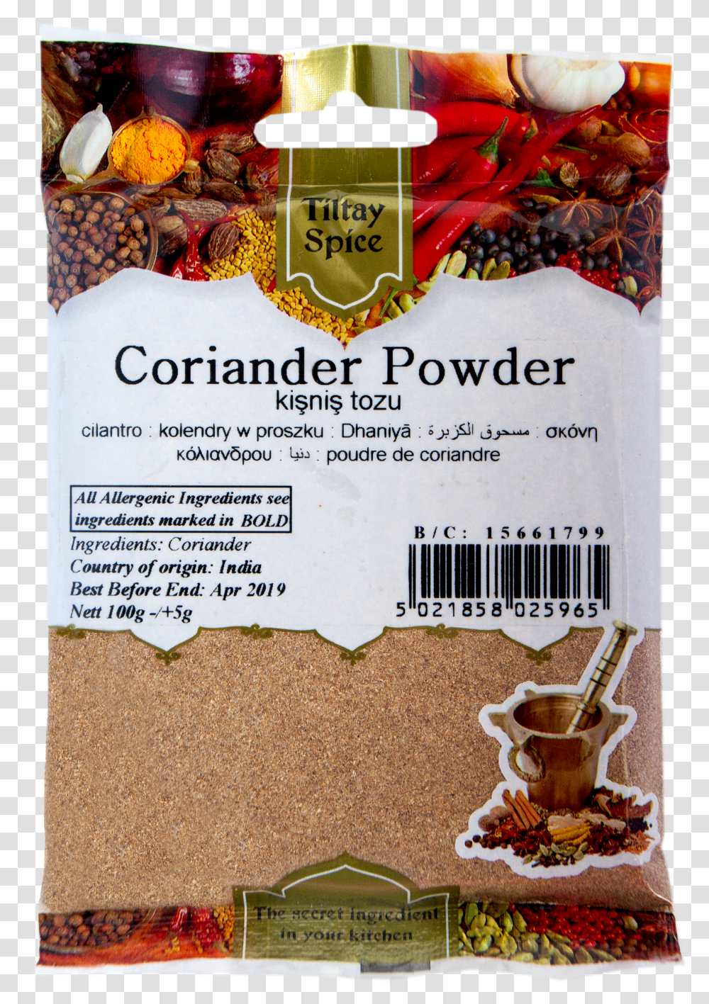 Tiltay Spice Coriander Powder Coriander Uk Spice Transparent Png