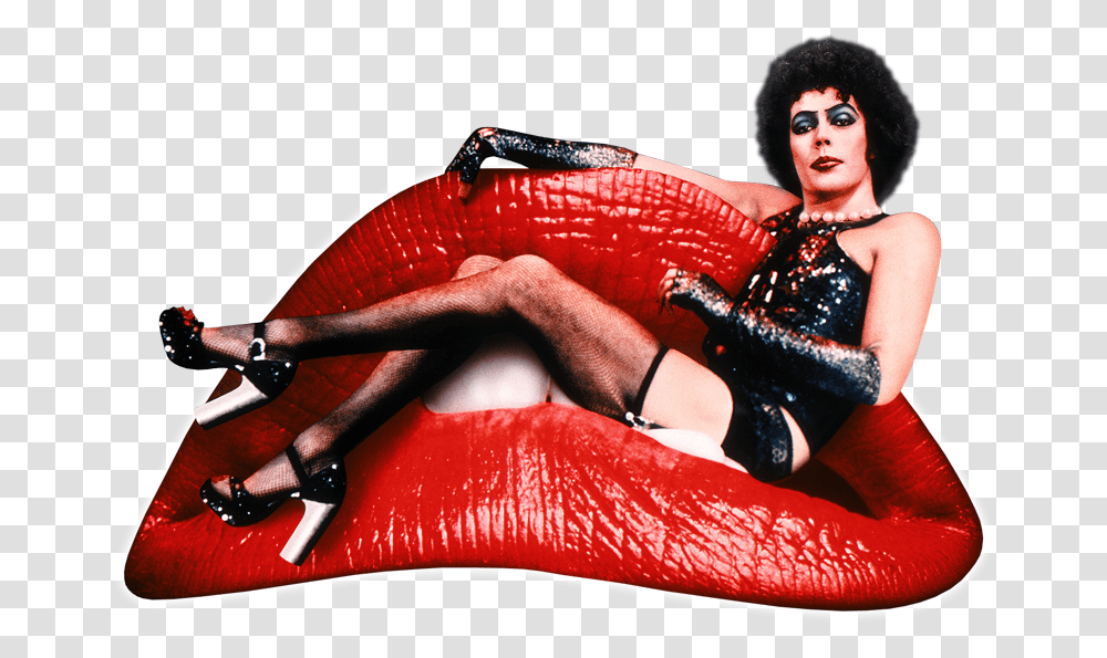 Tim Curry Rocky Horror Frank N Furter, Person, Hair, Sunglasses, Leisure Activities Transparent Png
