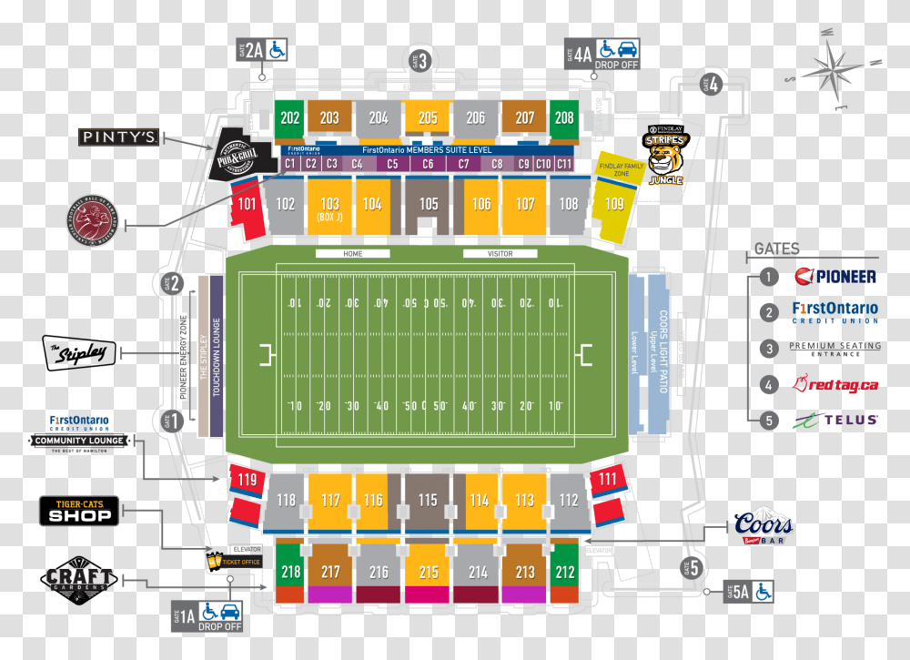 Tim Hortons Field Seating Chart, Building, Scoreboard, Stadium, Arena Transparent Png