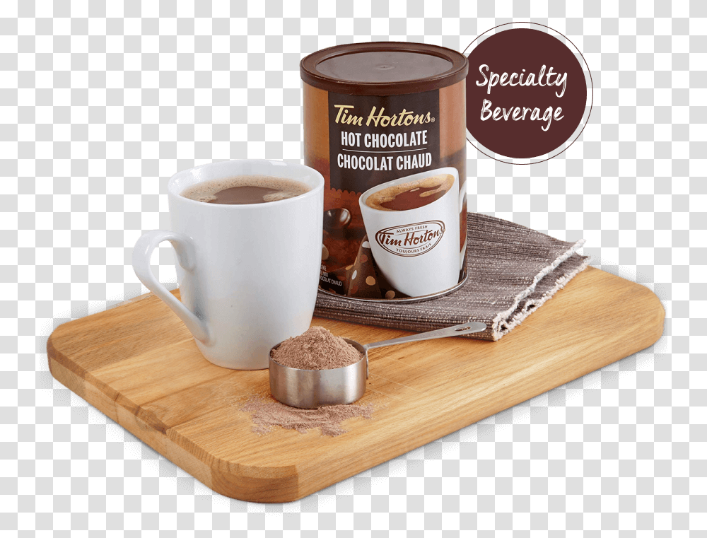 Tim Hortons Hot Chocolate Espresso Tim Hortons, Coffee Cup, Latte, Beverage, Pottery Transparent Png