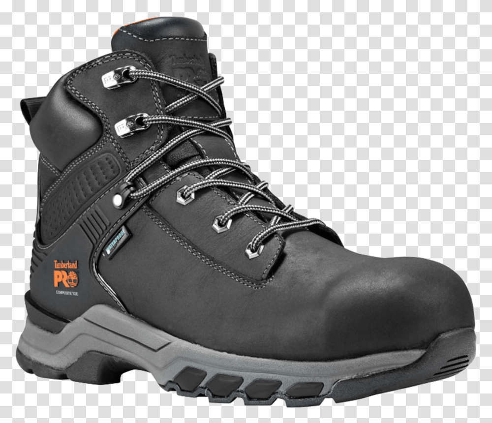 Timberland Pro Black Work Boots, Shoe, Footwear, Apparel Transparent Png