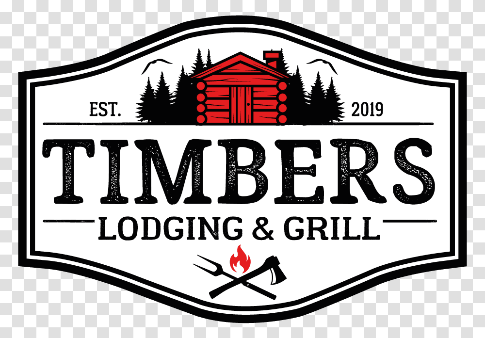 Timbers Lodging And Grill, Label, Logo Transparent Png