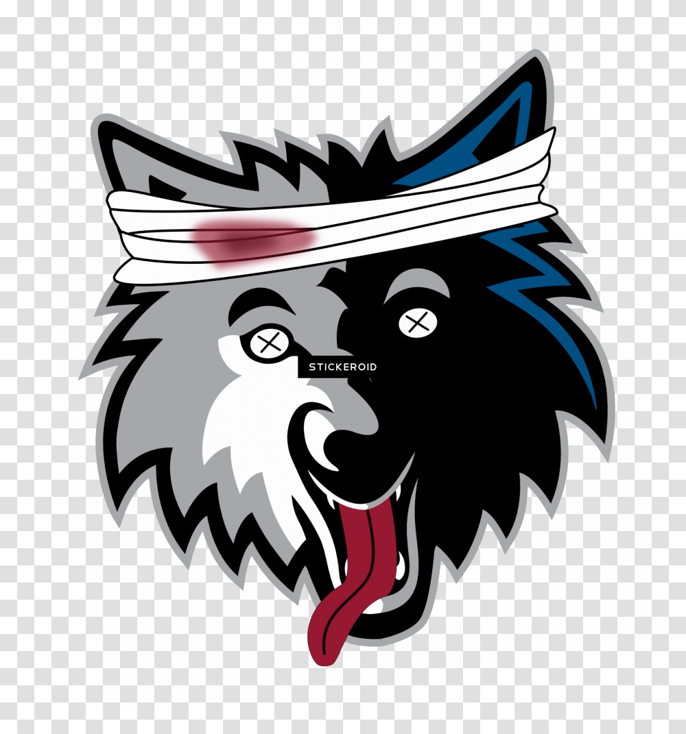 Timberwolves Logo Clipart Download Minnesota Timberwolves Team Logo, Stencil, Emblem Transparent Png