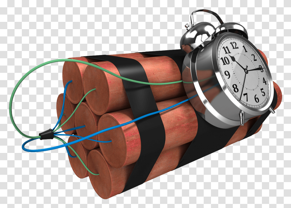 Time Bomb Image Ticking Time Bomb, Wristwatch, Weapon, Weaponry, Dynamite Transparent Png