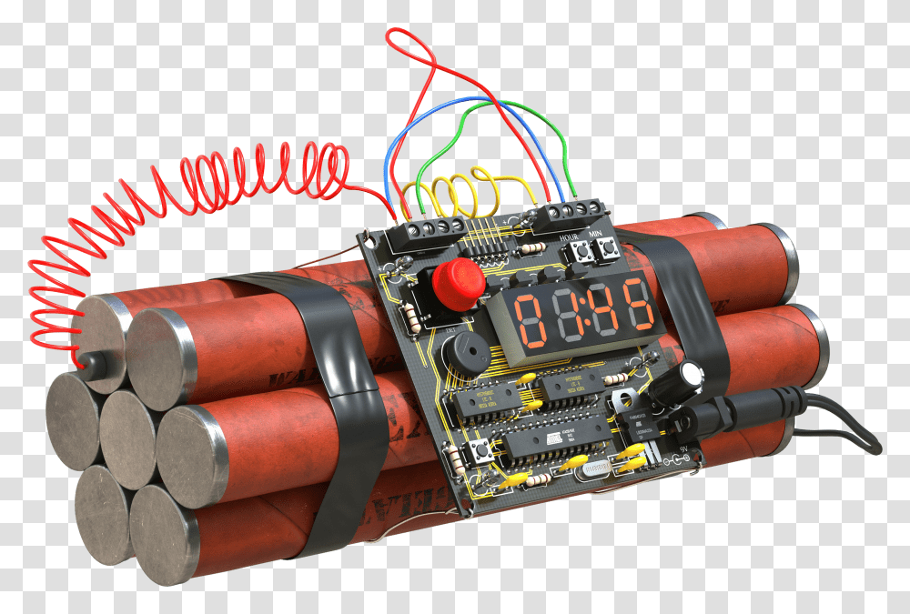 Time Bomb, Weapon, Weaponry, Dynamite Transparent Png