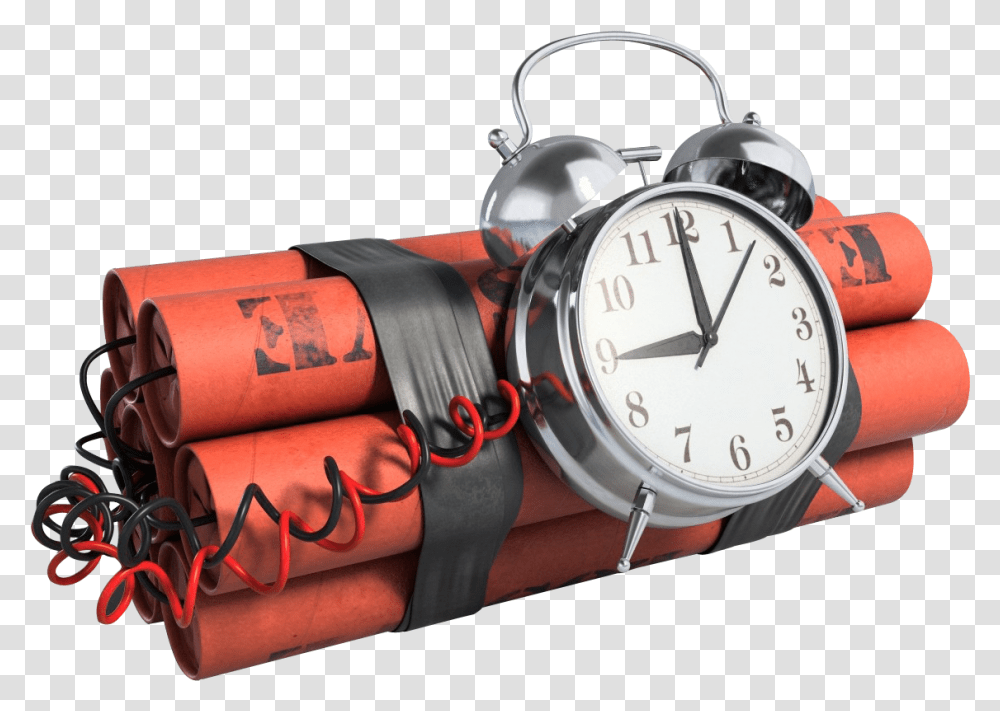 Time Clock Bomb Pictures Background Bomb, Wristwatch, Weapon, Weaponry, Dynamite Transparent Png