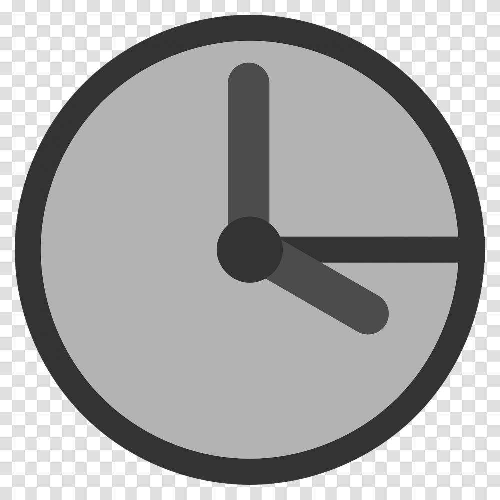 Time Clock Icon Symbol Gray Clock Clipart, Analog Clock, Disk, Gauge Transparent Png