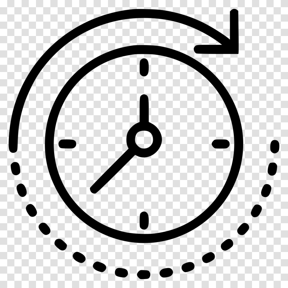 Time Flies Time Passing Icon, Analog Clock, Alarm Clock Transparent Png