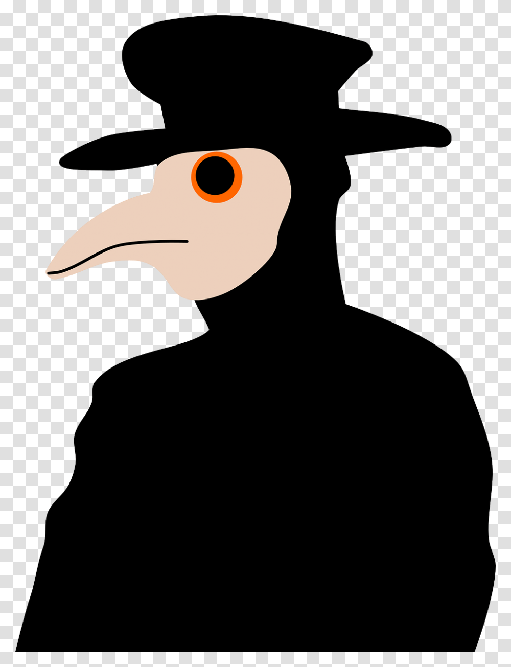 Time For A Dose Of Black Death Kerry A Waight, Silhouette, Apparel, Bird Transparent Png