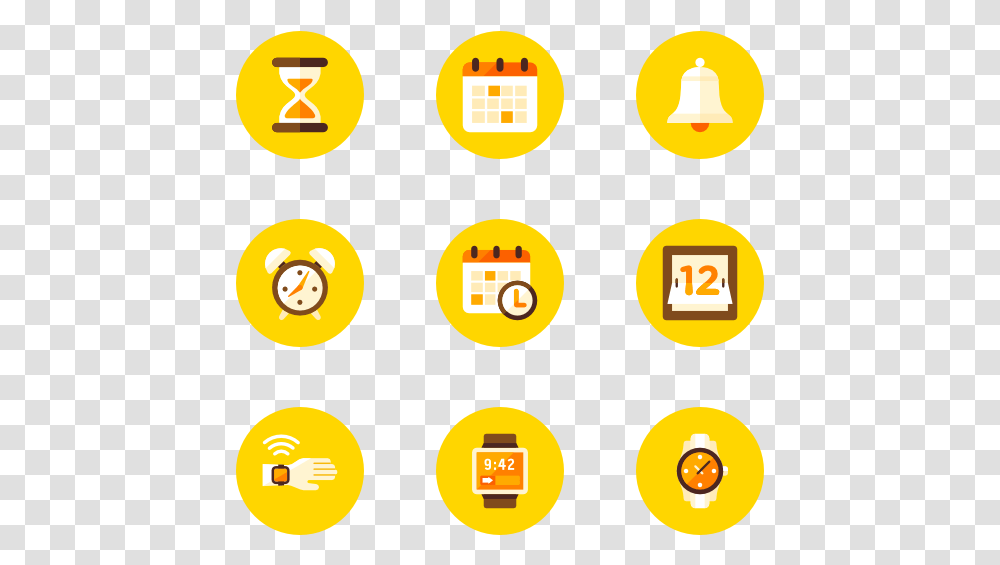 Time Icon Yellow, Pac Man Transparent Png