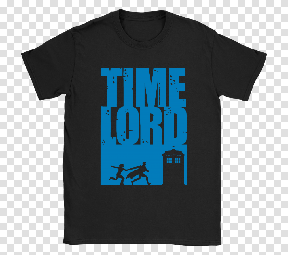 Time Lord Doctor Who Running To The Tardis Shirts, Apparel, T-Shirt Transparent Png