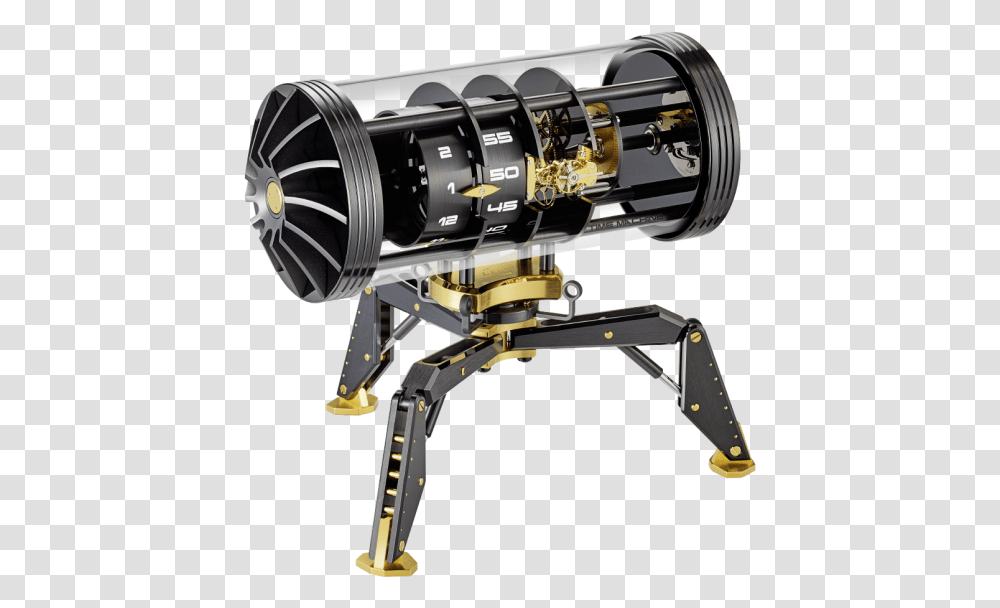 Time Machine Black And Gold Time Machine Movie, Gun, Weapon, Weaponry, Motor Transparent Png