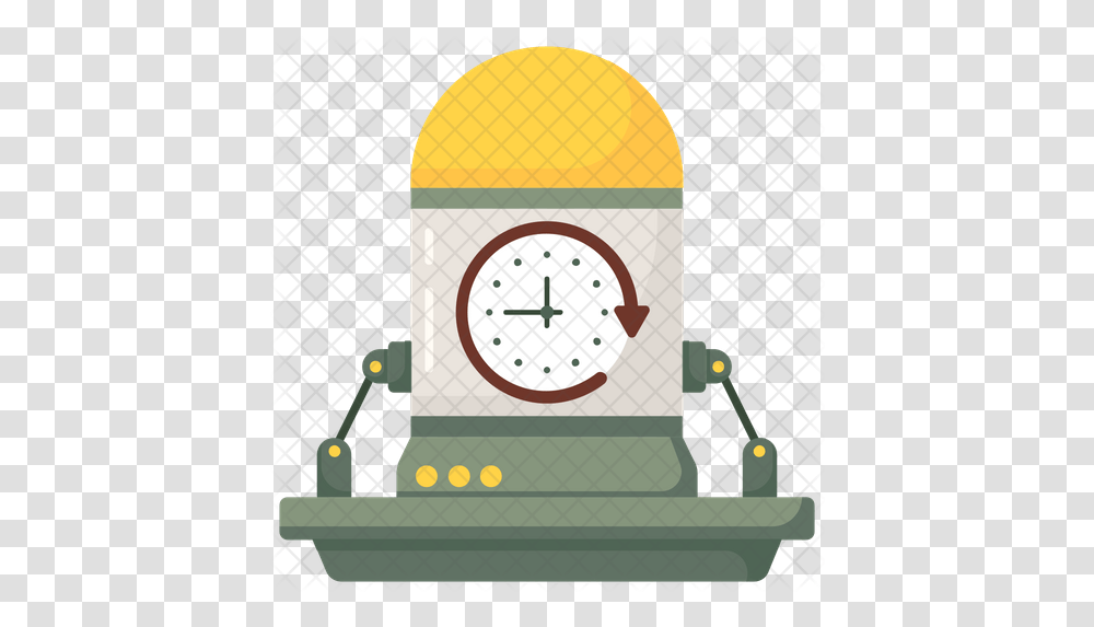Time Machine Icon Illustration, Analog Clock, Clock Tower, Architecture, Building Transparent Png