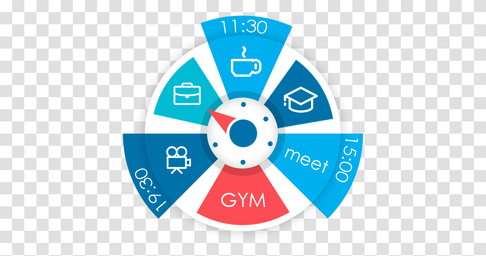 Time Manager App Sectograph, Logo, Symbol, Trademark, Text Transparent Png