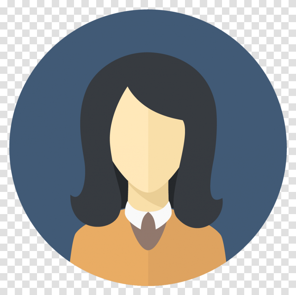 Time Shift Software Flat Icon Student Girl, Face, Plant Transparent Png