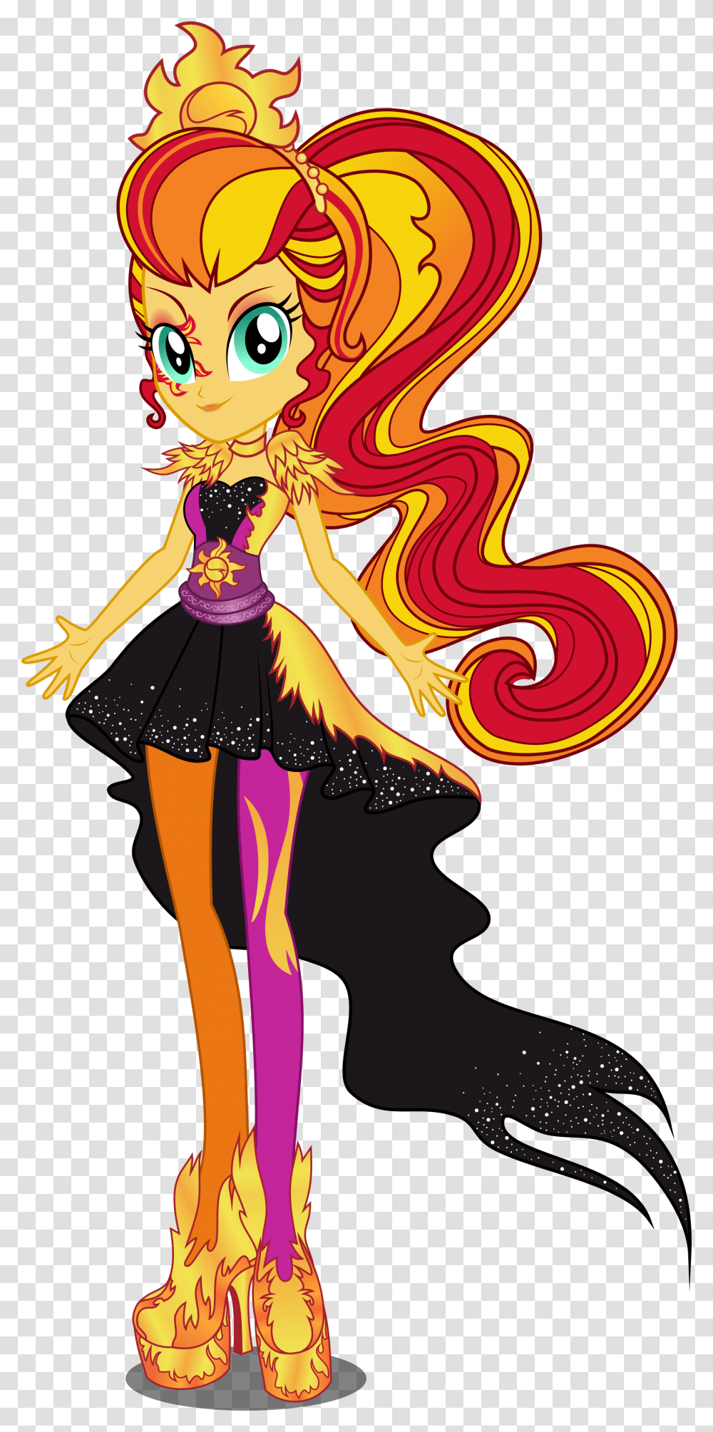 Time To Shine Clipart Equestria Girl Sunset Shimmer, Person, Modern Art, Drawing Transparent Png