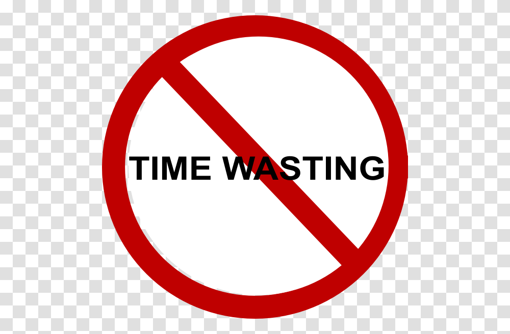 Time Waste Clipart, Road Sign, Stopsign Transparent Png