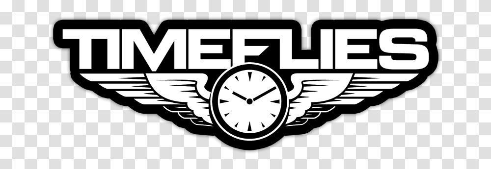 Timeflies Logo Music Logonoidcom Timeflies Logo, Analog Clock, Symbol, Emblem Transparent Png