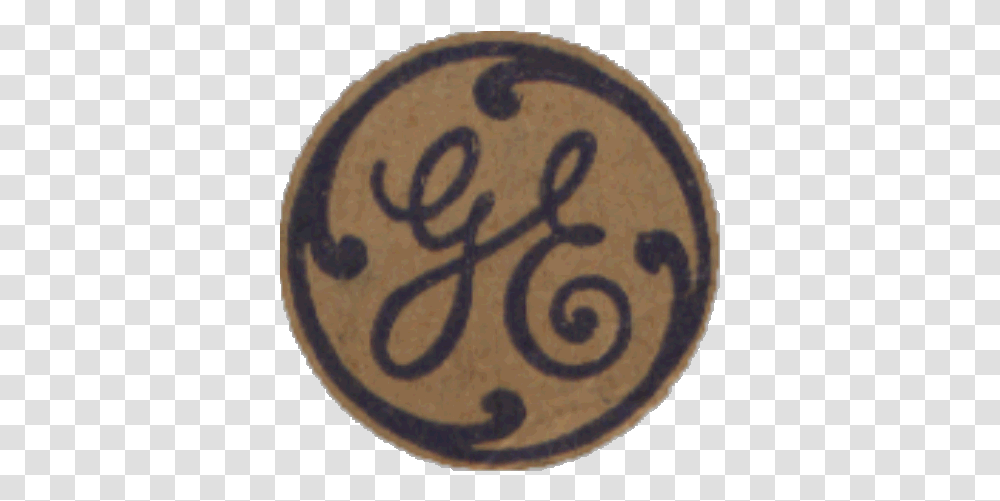 Timeline General Electric Logo 1920, Symbol, Trademark, Badge, Cork Transparent Png