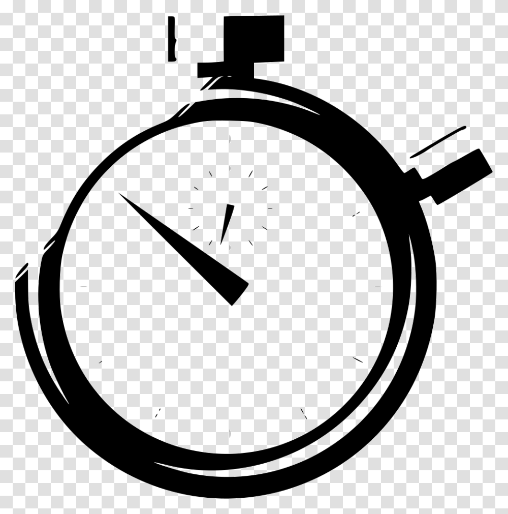 Timer Clock Time Stopwatch Stop Watches Clipart, Stencil Transparent Png