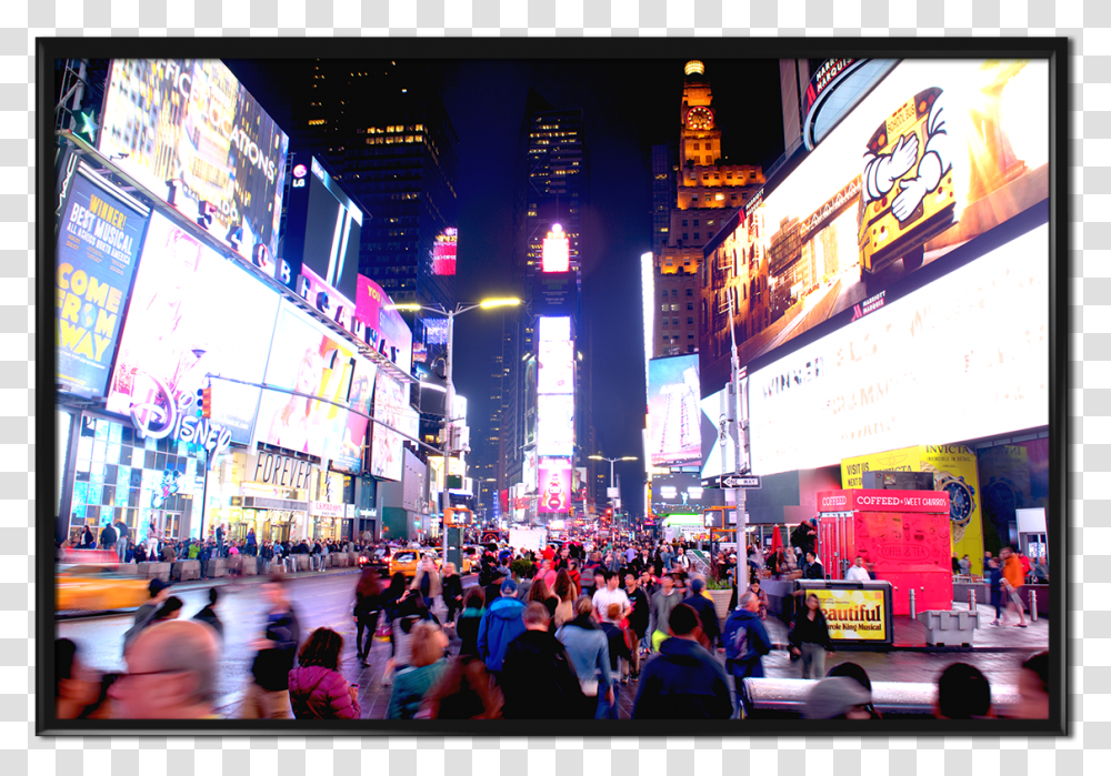 Times Square, Downtown, City, Urban, Building Transparent Png