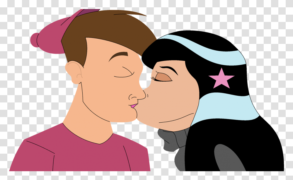 Timmy And Betty Kiss Kiss On Lips, Person, Human, Kissing, Graduation Transparent Png