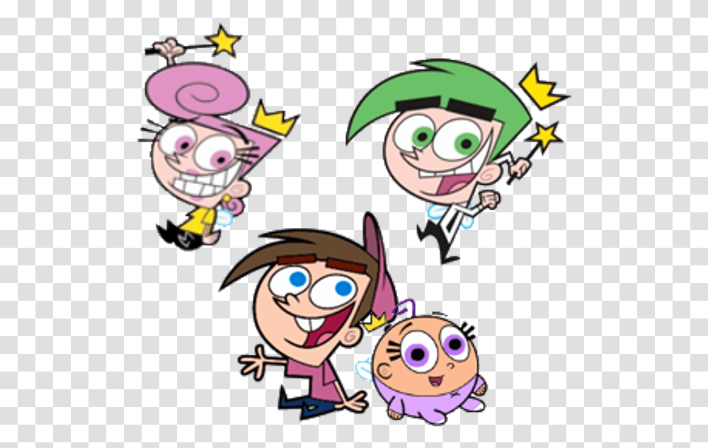 Timmy With Friends Timmy Cosmo And Wanda, Doodle, Drawing Transparent Png