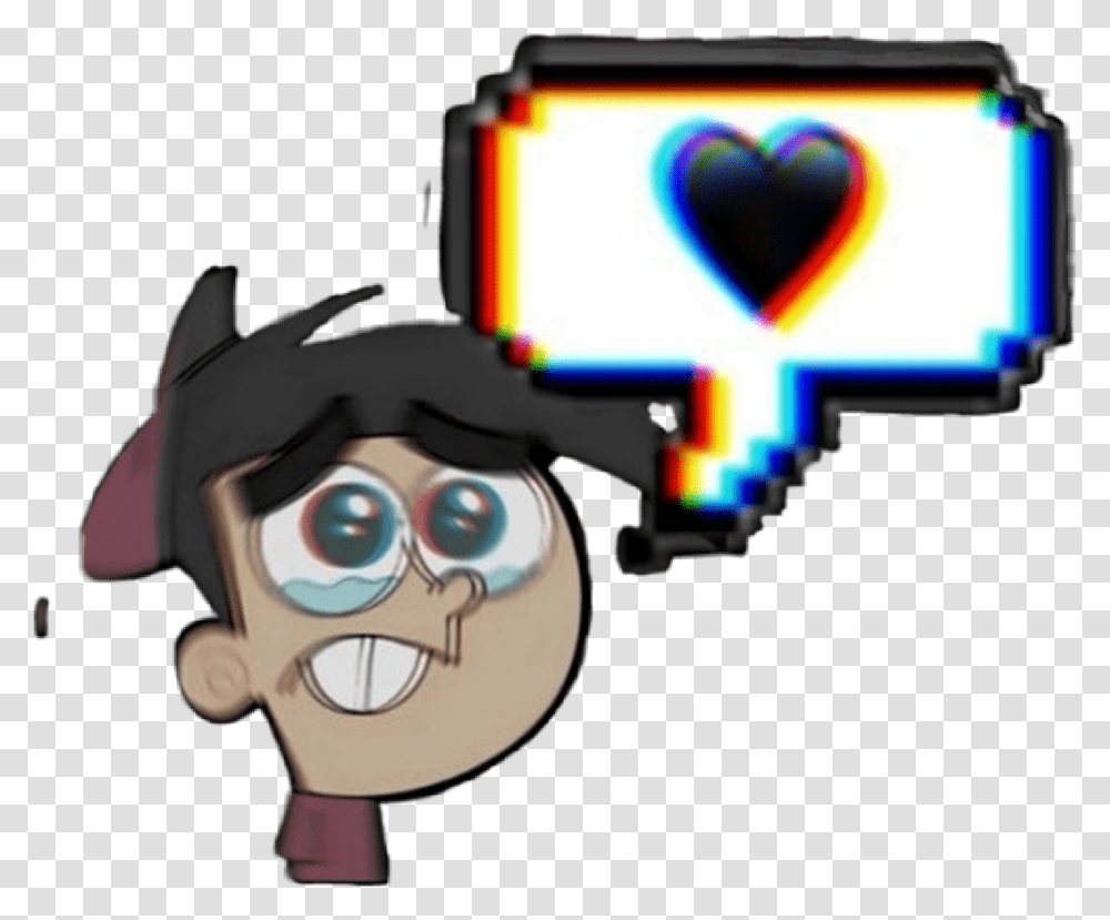 Timmyturner Timmy Depression Depressed Hearts Stickers De Los Padrinos Mgicos, Toy, Angry Birds Transparent Png