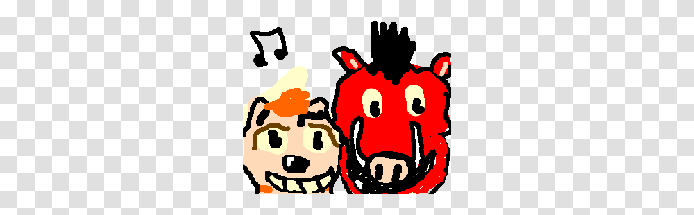 Timon And Pumbaa Singing Their Song Drawing, Poster, Advertisement, Food, Halloween Transparent Png