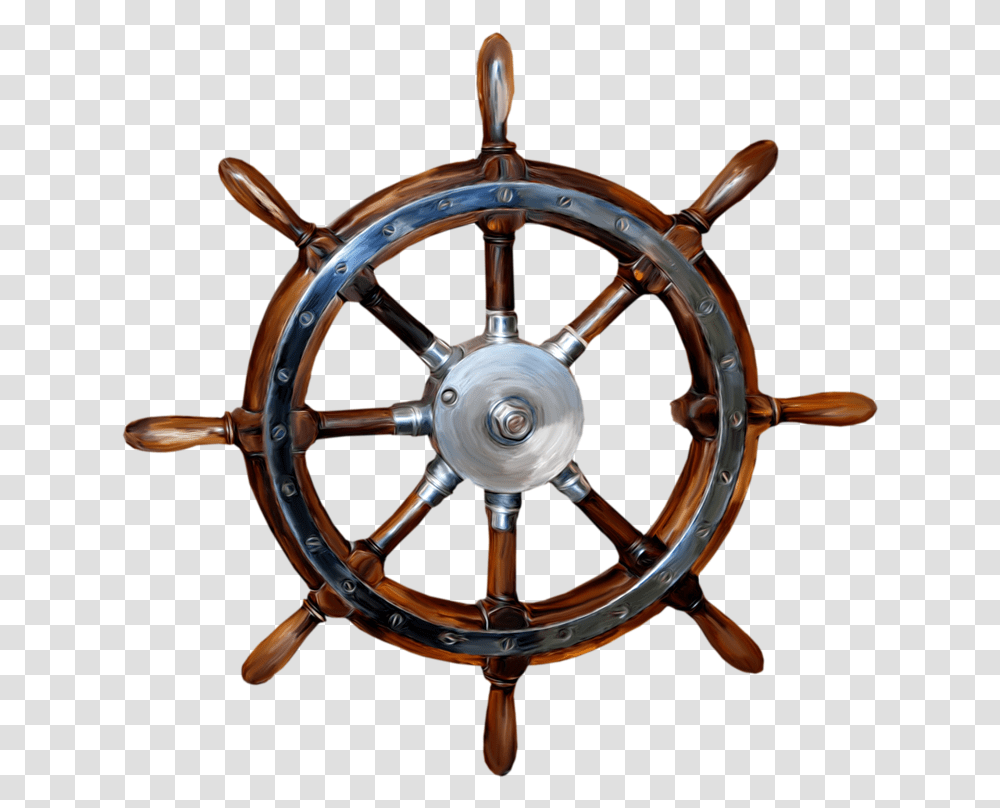 Timon De Barco Boat Wheel, Steering Wheel, Bicycle, Vehicle, Transportation Transparent Png