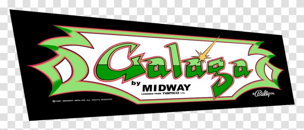 Tin Sign Galaga Arcade Shop Game Room Art Marquee Consol Galaga Marquee, Label, Sticker Transparent Png