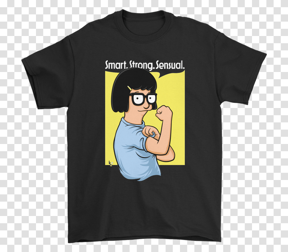 Tina Belcher Smart Strong Sensual Woman, Apparel, T-Shirt, Person Transparent Png