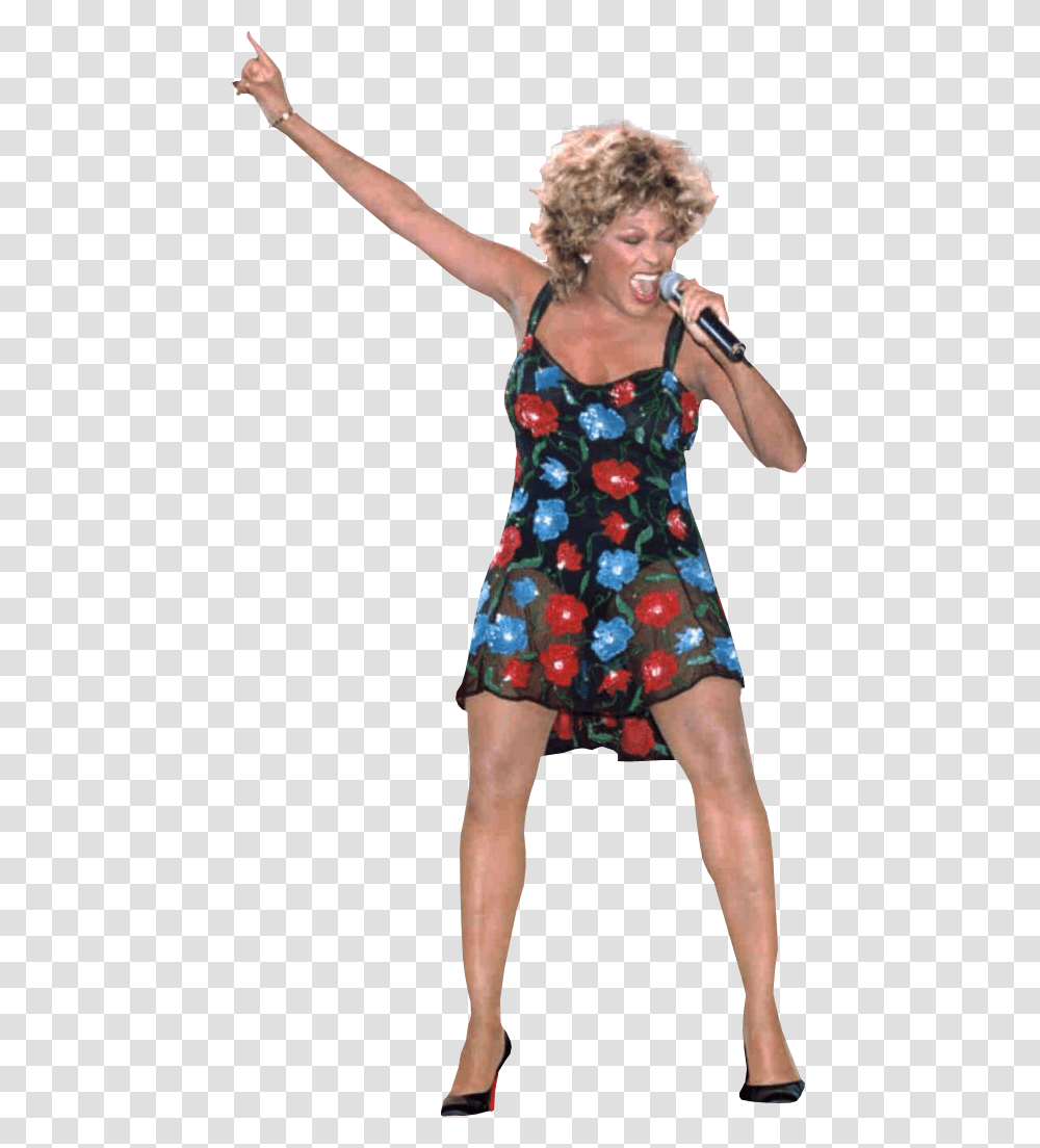 Tina Turner Image Tina Turner White Background, Person, Female, Microphone Transparent Png