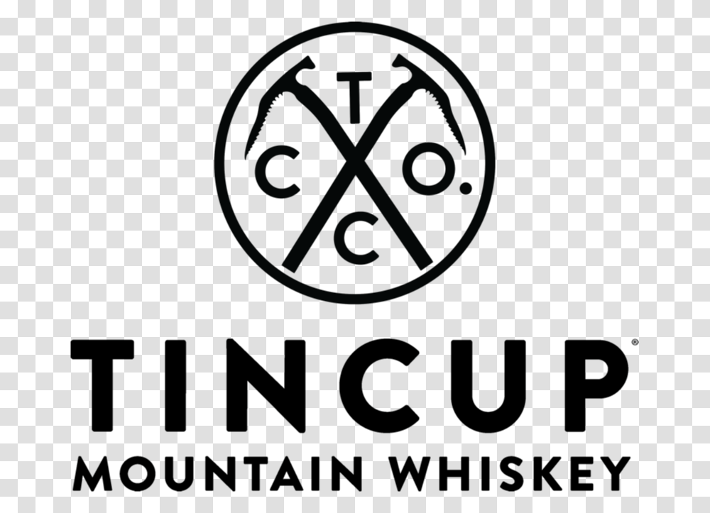 Tincup Full Logo Black Tincup Mountain Whiskey Logo, Clock Tower, Architecture, Building, Gray Transparent Png