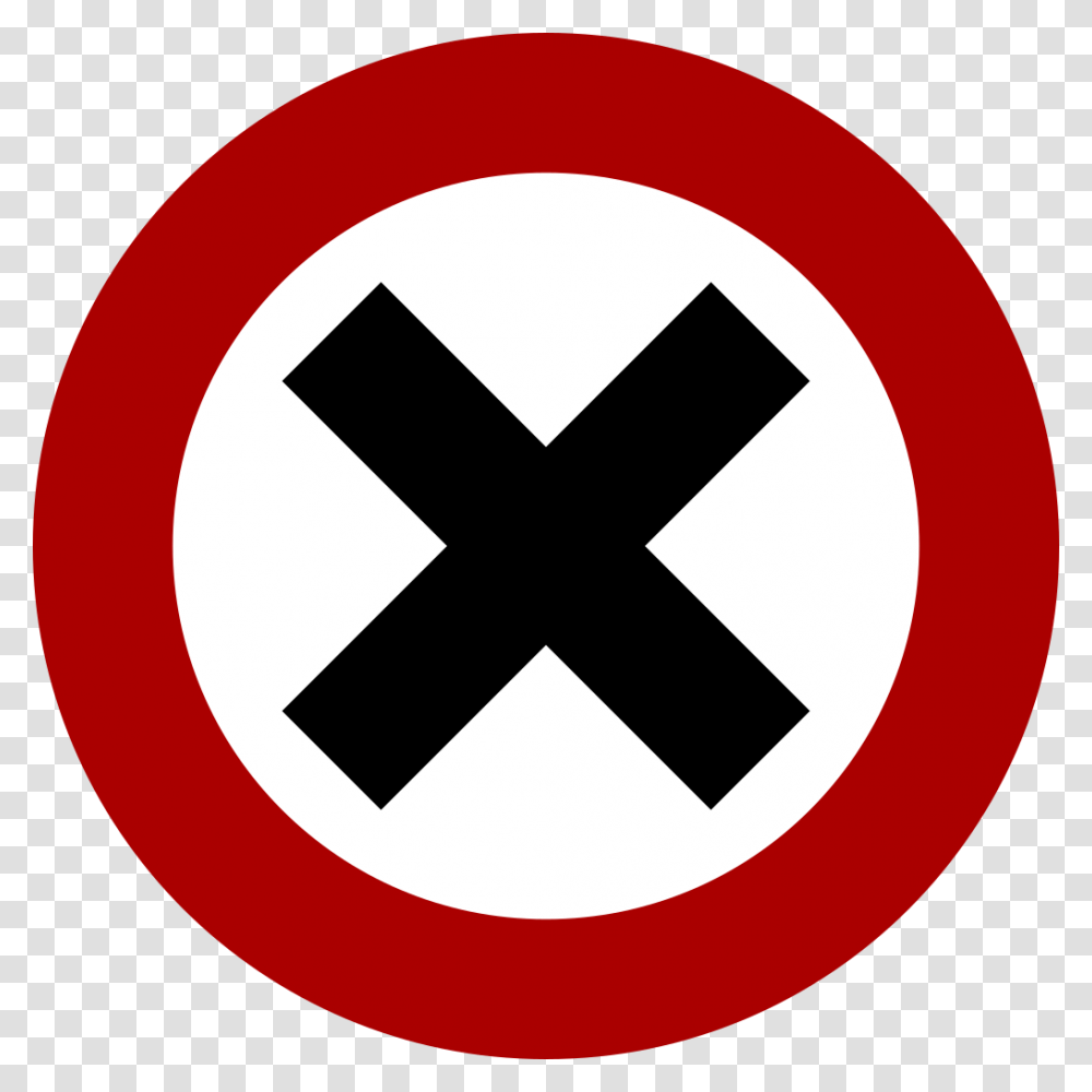 Tinder X Button, Sign, Road Sign, Stopsign Transparent Png