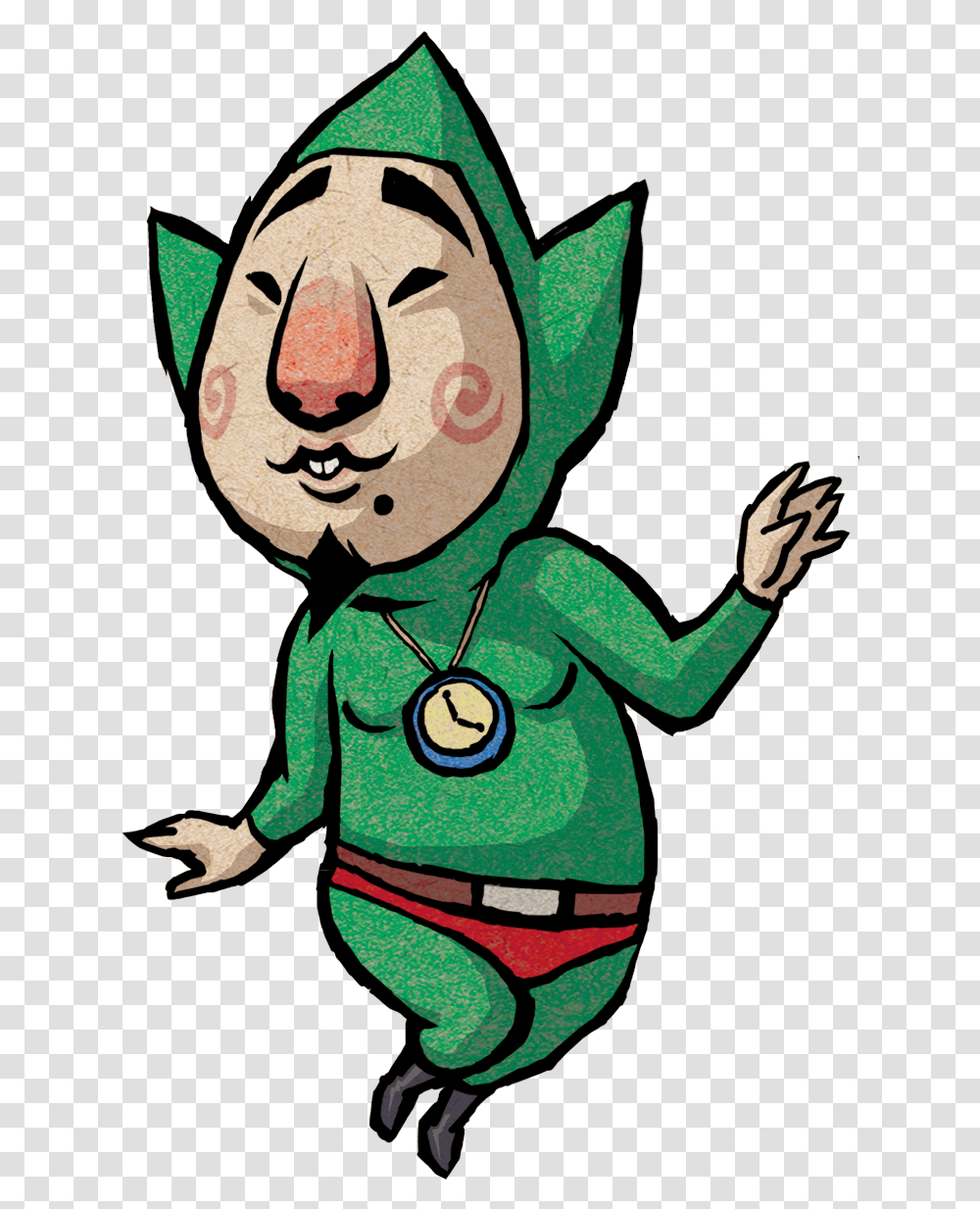 Tingle Triforce Wiki A The Legend Of Zelda Wiki Tingle Legend Of Zelda, Elf, Face, Art, Sleeve Transparent Png