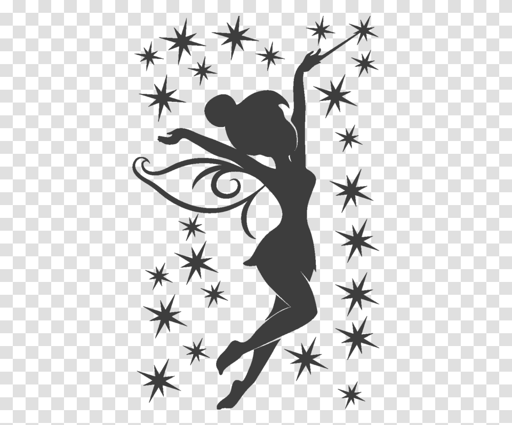 Tinker Bell Peter Pan Silhouette Clip Art Image Tinkerbell Silhouette, Tree, Plant, Floral Design Transparent Png