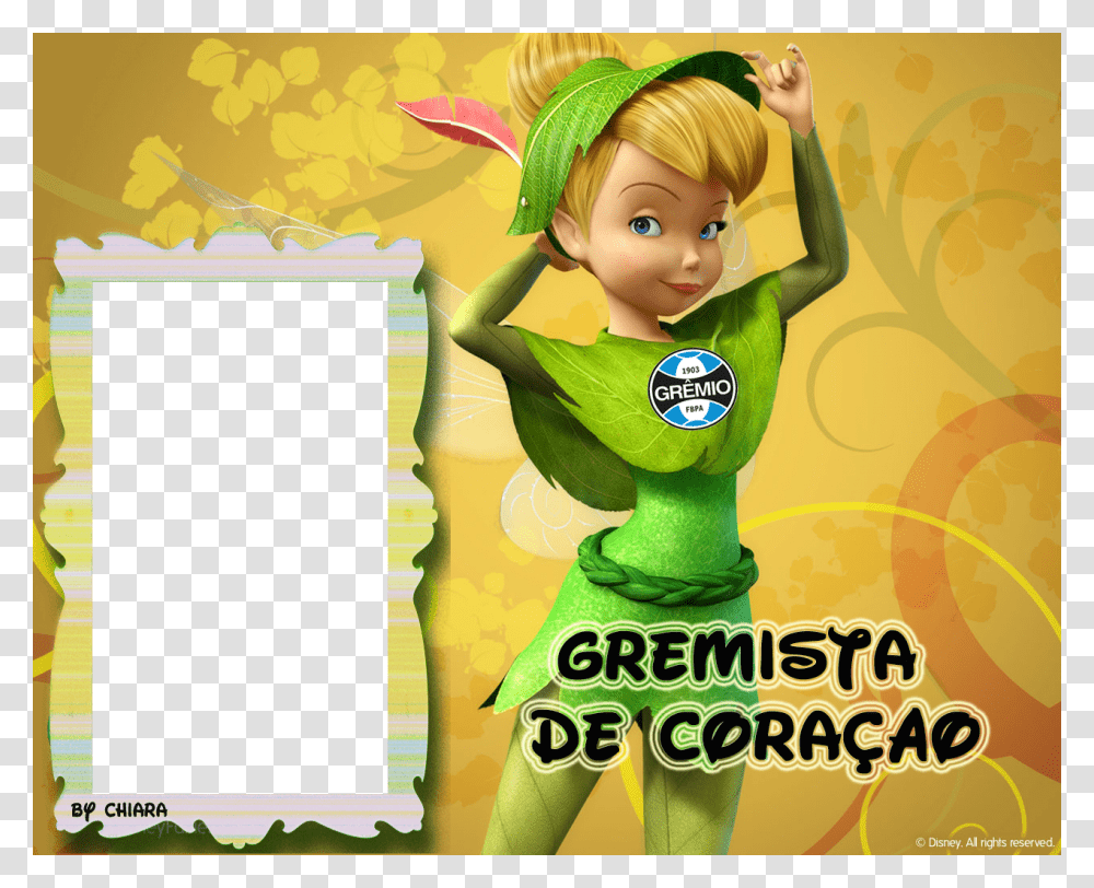 Tinker Bell Short Hair, Green, Elf, Poster, Advertisement Transparent Png