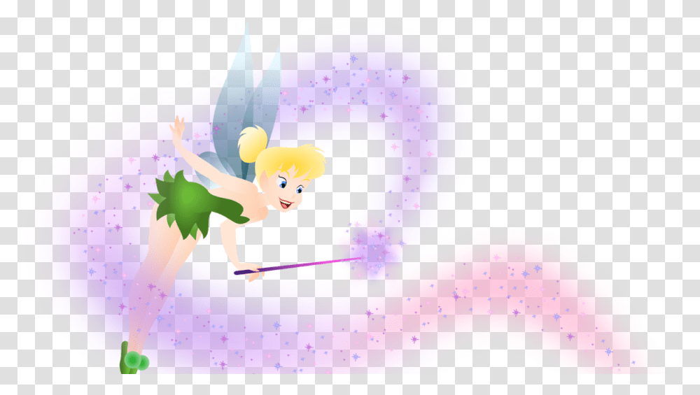 Tinker Bell With Fairy Dust, Purple Transparent Png