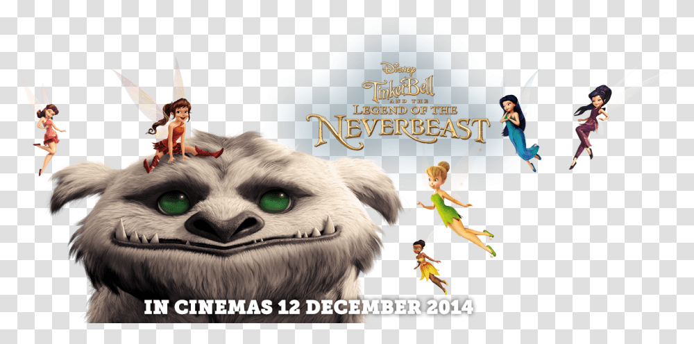 Tinkerbell And The Legend Of The Neverbeast, Advertisement, Poster, Person, Flyer Transparent Png