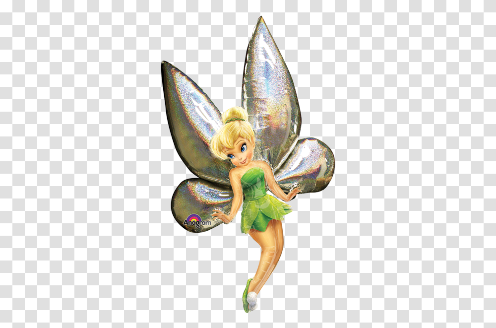 Tinkerbell Balloons, Person, Human, Figurine, Ornament Transparent Png