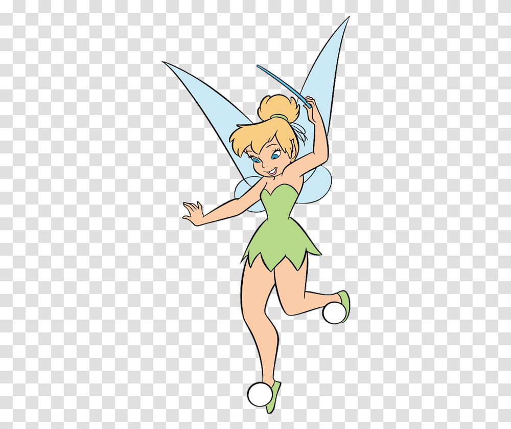 Tinkerbell Clipart With Wand, Person, Female, Girl, Blonde Transparent Png