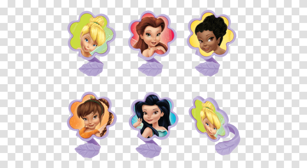 Tinkerbell Cupcake Rings Tinkerbell And Friends Cupcake Topper, Person, Super Mario Transparent Png