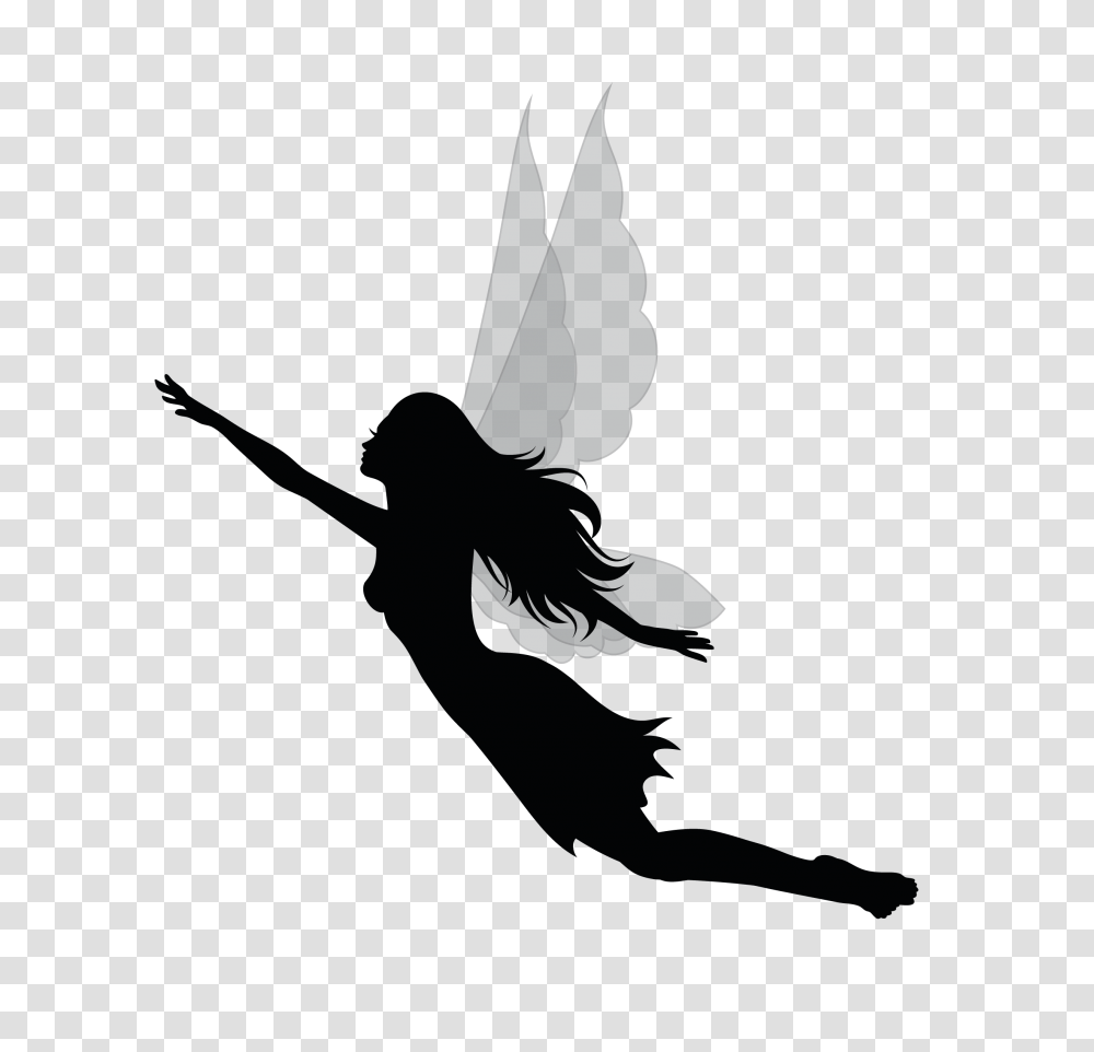 Tinkerbell Fairy Necklace Leap Of Faith, Silhouette, Person, Human, Cupid Transparent Png